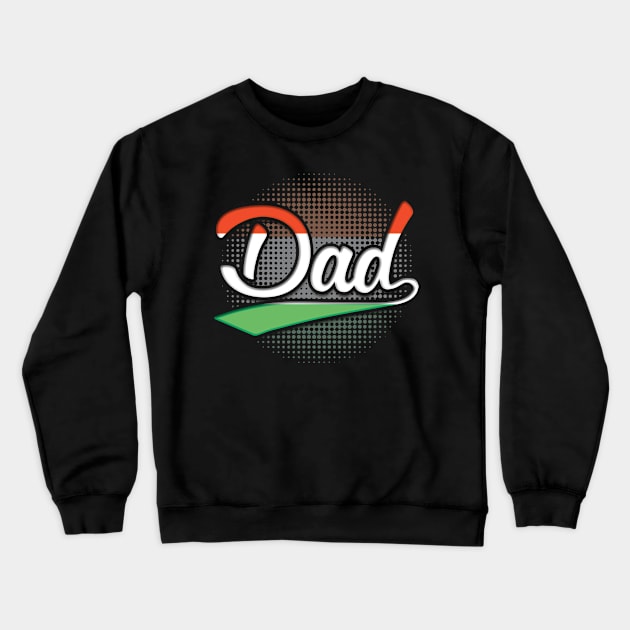 Hungarian Dad - Gift for Hungarian From Hungary Crewneck Sweatshirt by Country Flags